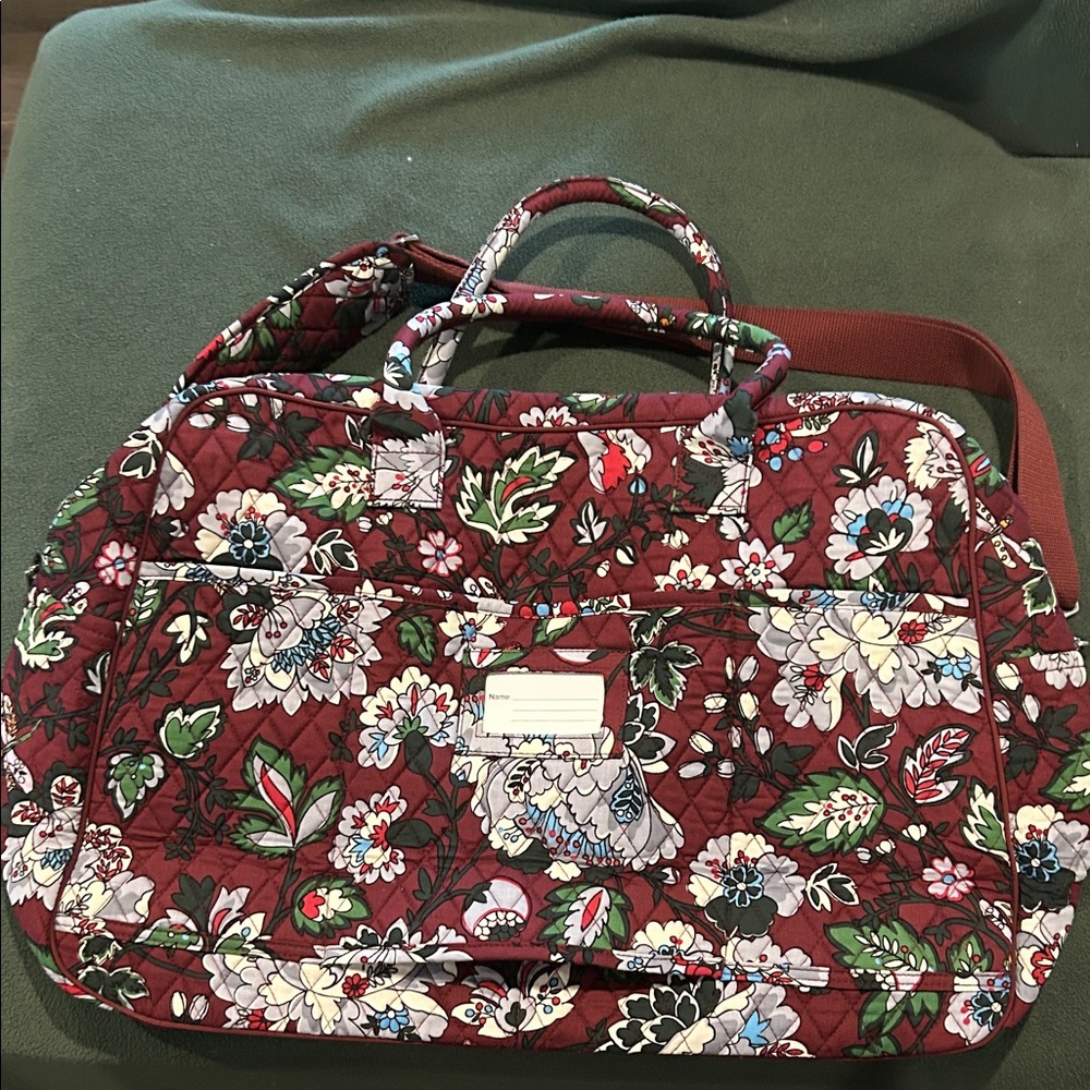 Vera Bradley Red Floral Travel Bag